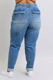 Judy Blue High Rise Cuffed Cargo Denim Jogger