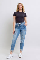 Judy Blue High Rise Cuffed Cargo Denim Jogger