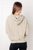 Checkered Hoodie in Sage