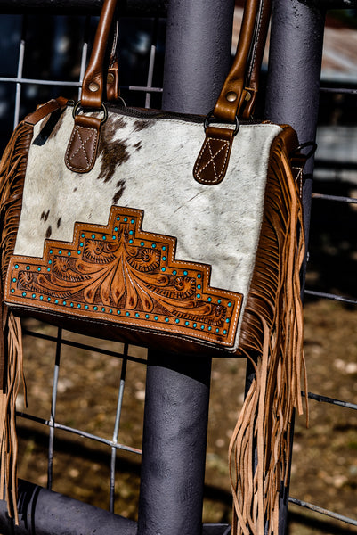 The Tina cowhide purse