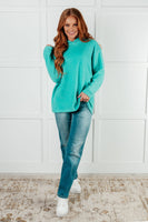 Basically My Favorite Hooded Pullover in Turquoise