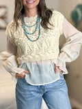 CROCHET LAYERED TOP