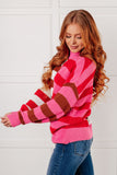 Color Blocked Stripe Sweater