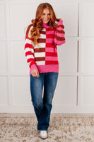 Color Blocked Stripe Sweater