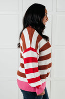 Color Blocked Stripe Sweater