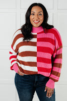 Color Blocked Stripe Sweater