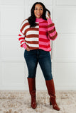 Color Blocked Stripe Sweater